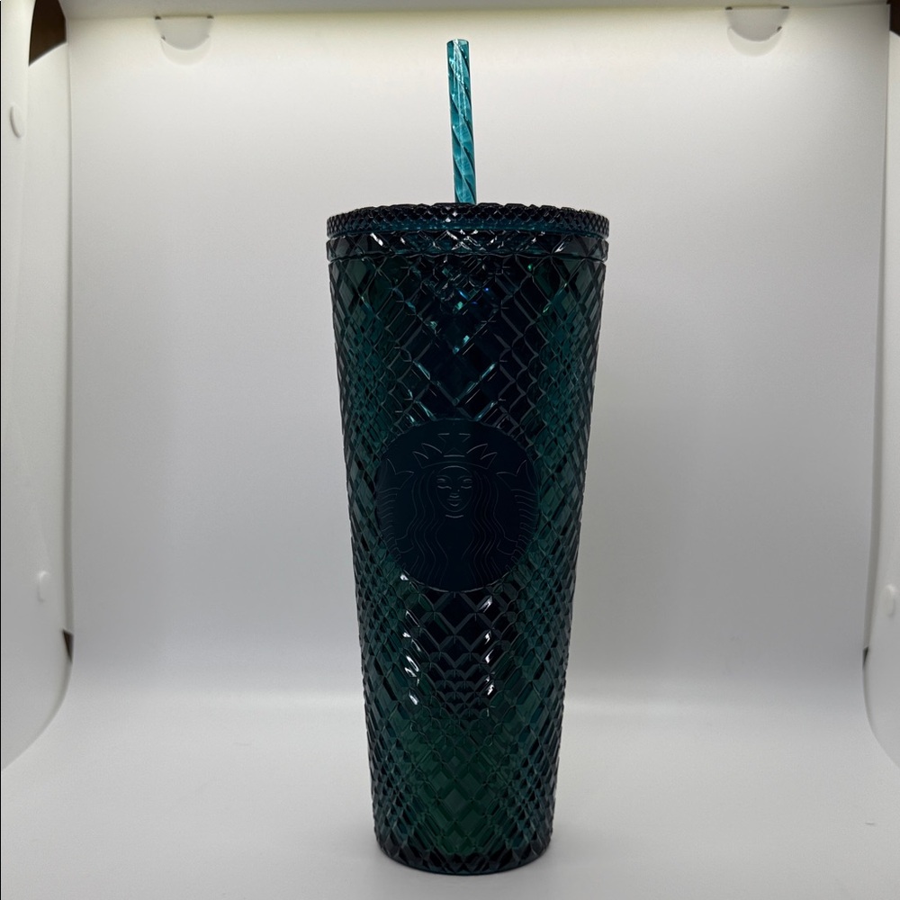 Starbucks Emerald Holiday Tumbler with Straw